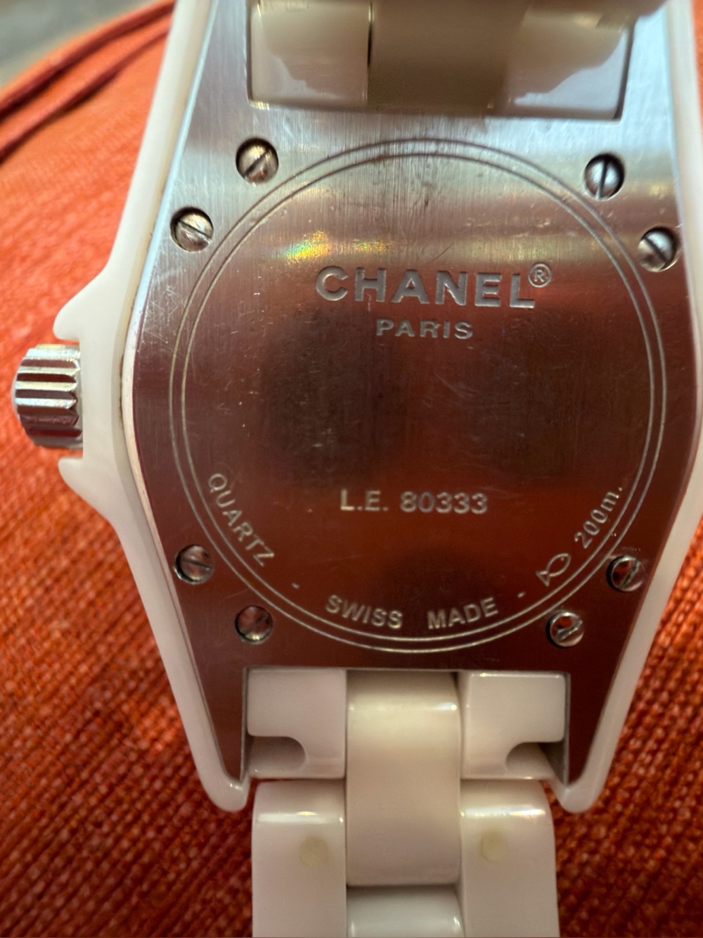CHANEL J12 White Ceramic Watch Preloved - Picture 9 of 9